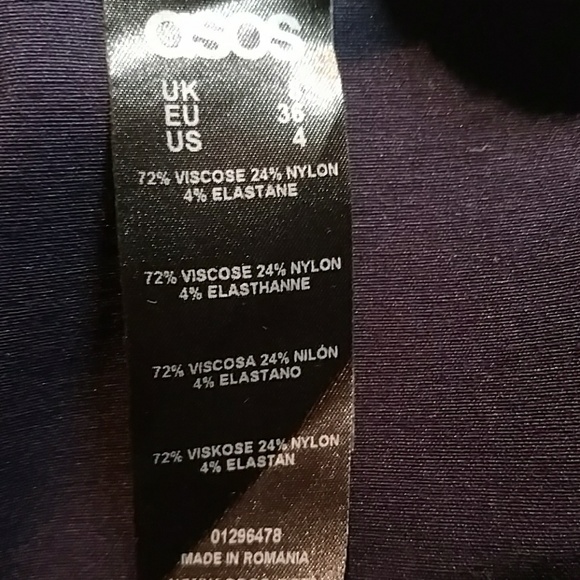 ASOS PENCIL DRESS WITH RUFFLE DETAIL - Picture 7 of 7